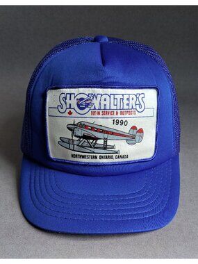 VINTAGE Showalter's Fly-In Service 1990 USED Hat (Snapback, Ontario, Canada)